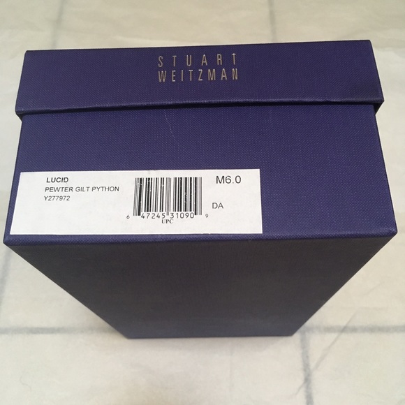 Stuart Weitzman Lucid Python-Embossed Flats - Picture 6 of 6